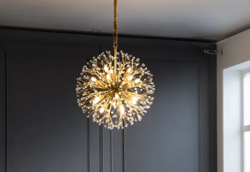 globe chandelier crystal