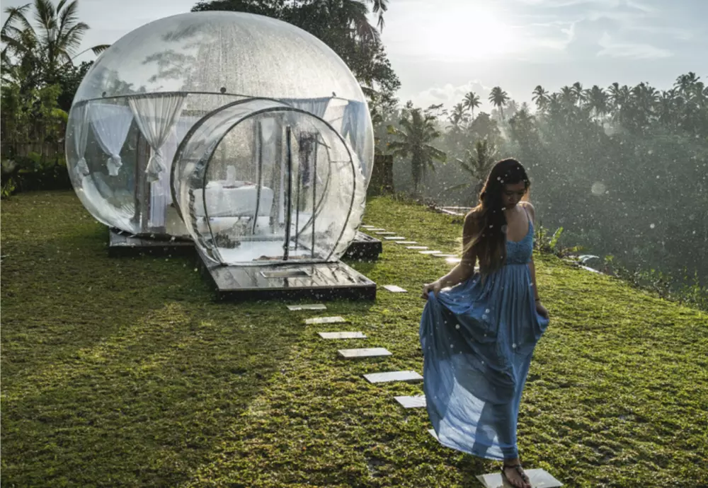 outdoor bubble tents