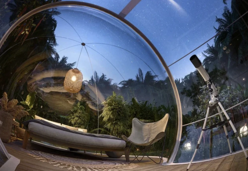 clear camping bubble tent