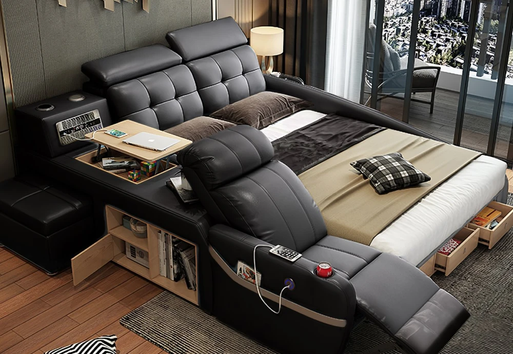 tech-friendly multifunctional couch bed combo