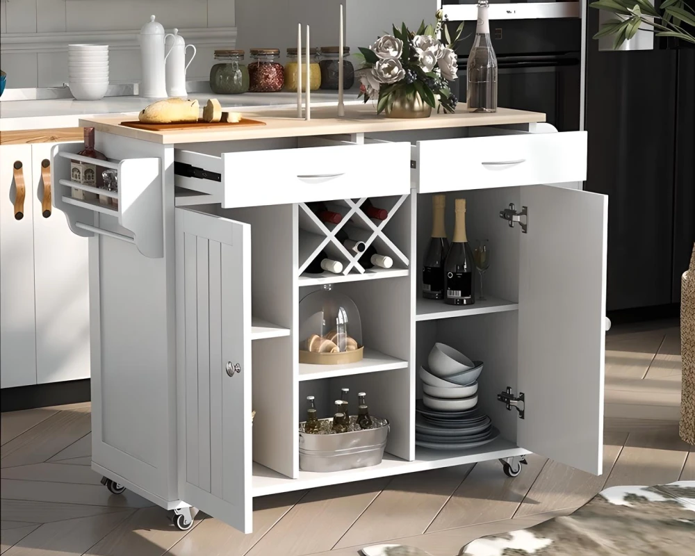 kitchen island cart on wheels