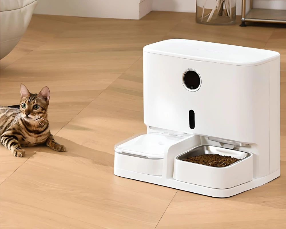 automatic dog feeder station